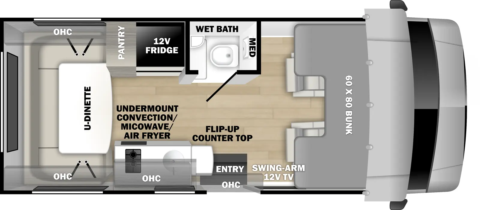 Sunseeker 1950LE Floorplan